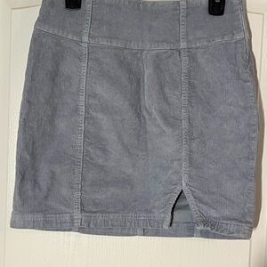SO Light Blue Corduroy Pencil Skirt